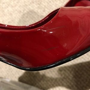 Vintage Shoes - Vintage Red Kitten Toe Pumps Vintage Shoes - Vintage Red Kitten Toe Pumps
